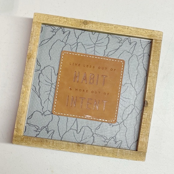 3 for $10 🛍️ Boho Chic Wooden Hanging Wall Art Deco Picture 8x8 Square - Picture 4 of 5